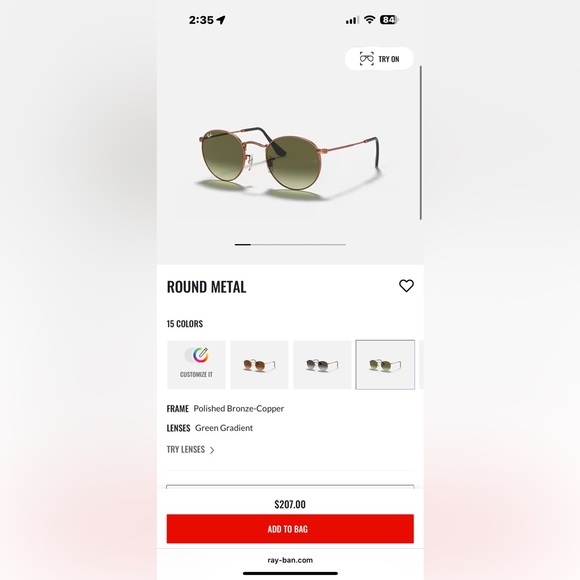 Ray-Ban Classic Round Sunglasses with Black Lenses - Picture 5 of 7